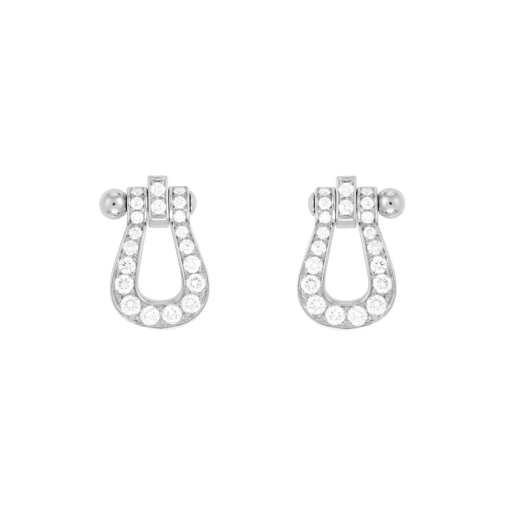 [Demi jewelry]FORCE 10 FULL DIAMOND STUD EARRINGS MINI MODEL
