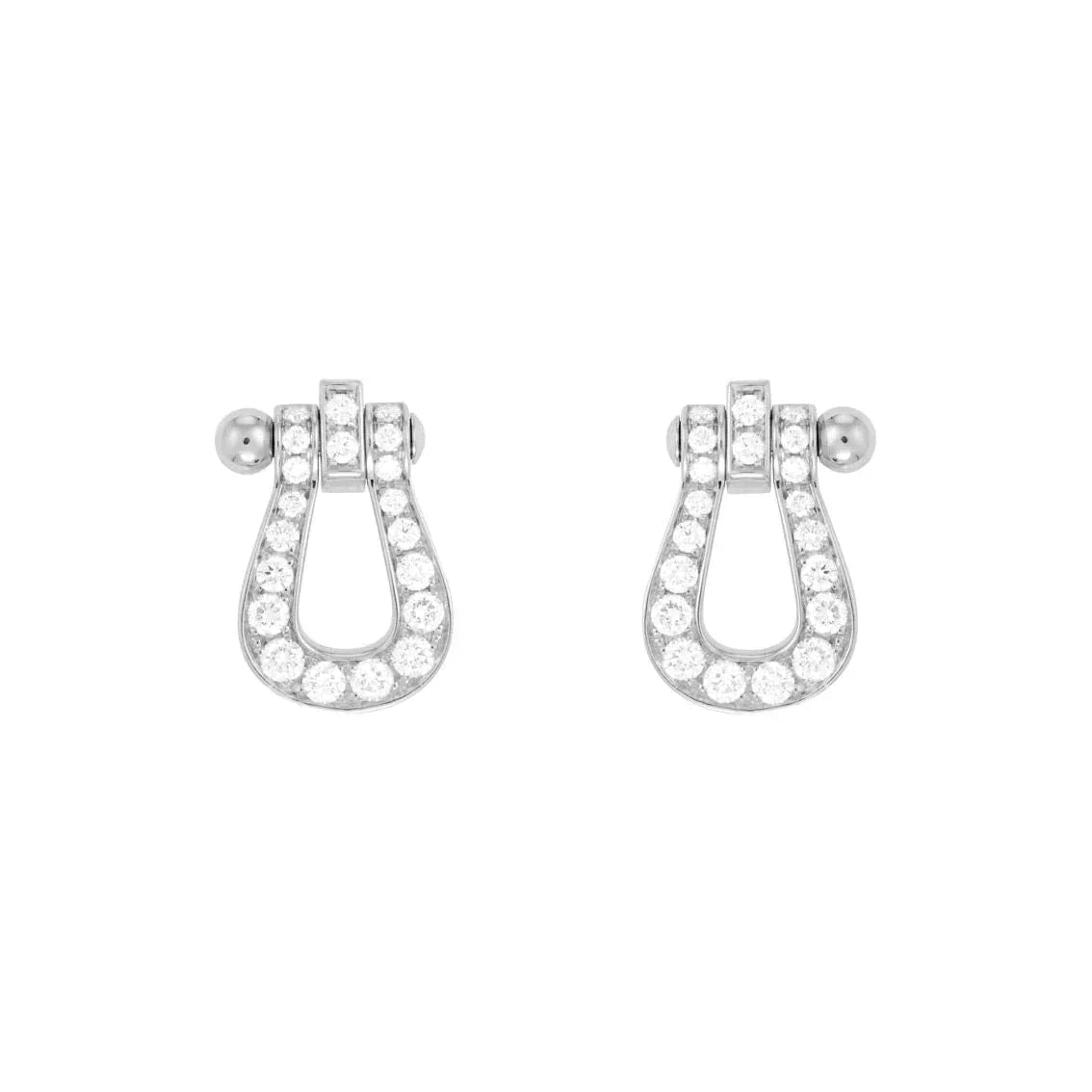 [Demi jewelry]FORCE 10 FULL DIAMOND STUD EARRINGS MINI MODEL