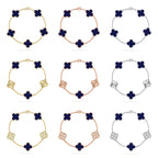 [Demi jewelry]CLOVER 5 MOTIF LAPIS LAZULI BRACELET COLLECTION-new