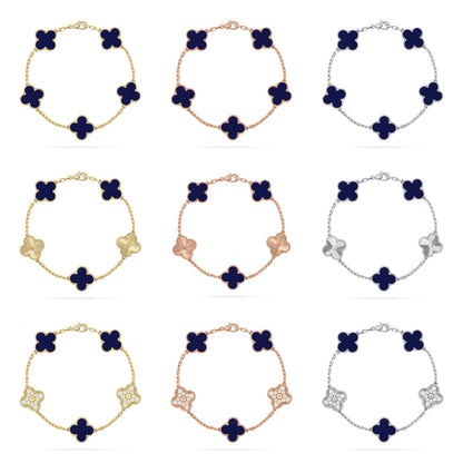[Mystic]CLOVER 5 MOTIF LAPIS LAZULI BRACELET COLLECTION
