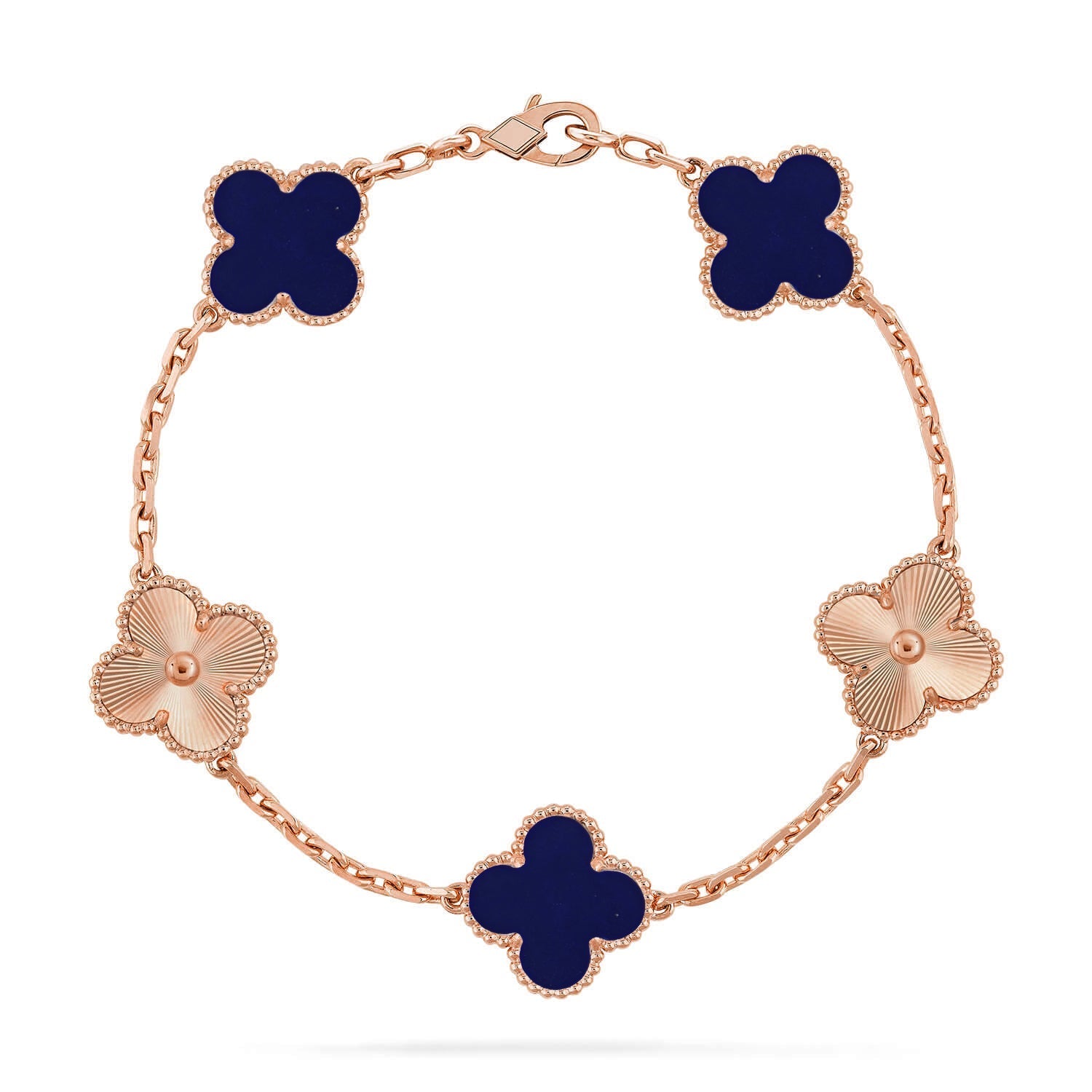 [Demi jewelry]CLOVER 5 MOTIF LAPIS LAZULI BRACELET COLLECTION-new