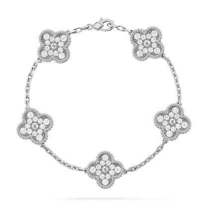 [Mystic] CLOVER 5 MOTIF FULL DIAMOND BRACELET COLLECTION