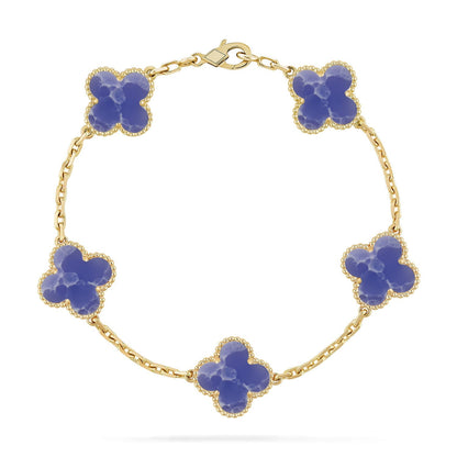 [Mystic]CLOVER 5 MOTIF BLUE VEINS BRACELET COLLECTION
