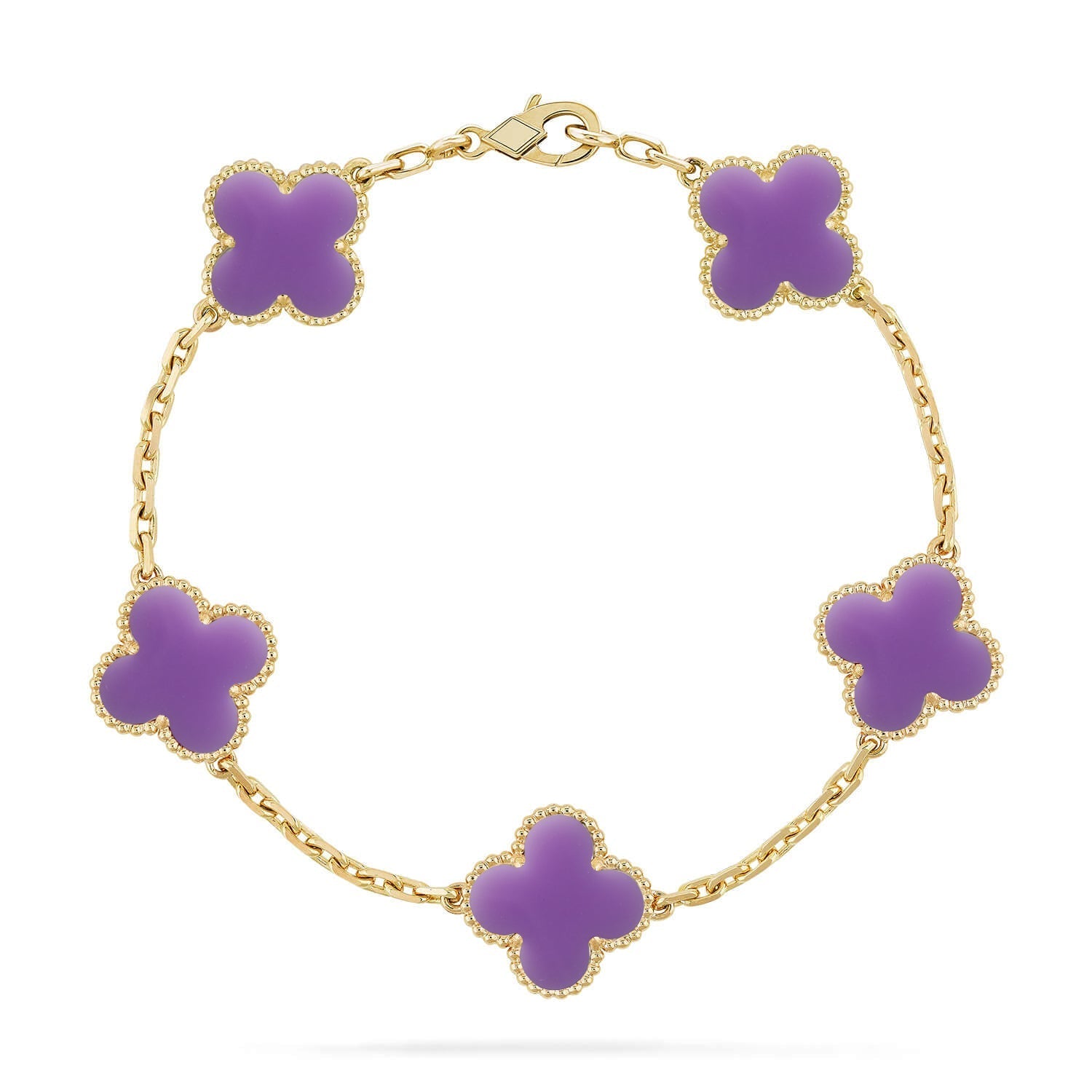 [Demi jewelry]CLOVER 5 MOTIF LIGHT PURPLE BRACELET COLLECTION-new