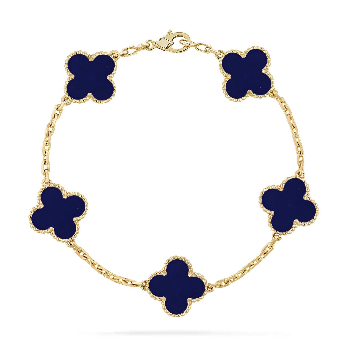 [Mystic]CLOVER 5 MOTIF LAPIS LAZULI BRACELET COLLECTION