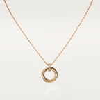 [Demi jewelry]TRINITY NECKLACE GOLD  DIAMONDS