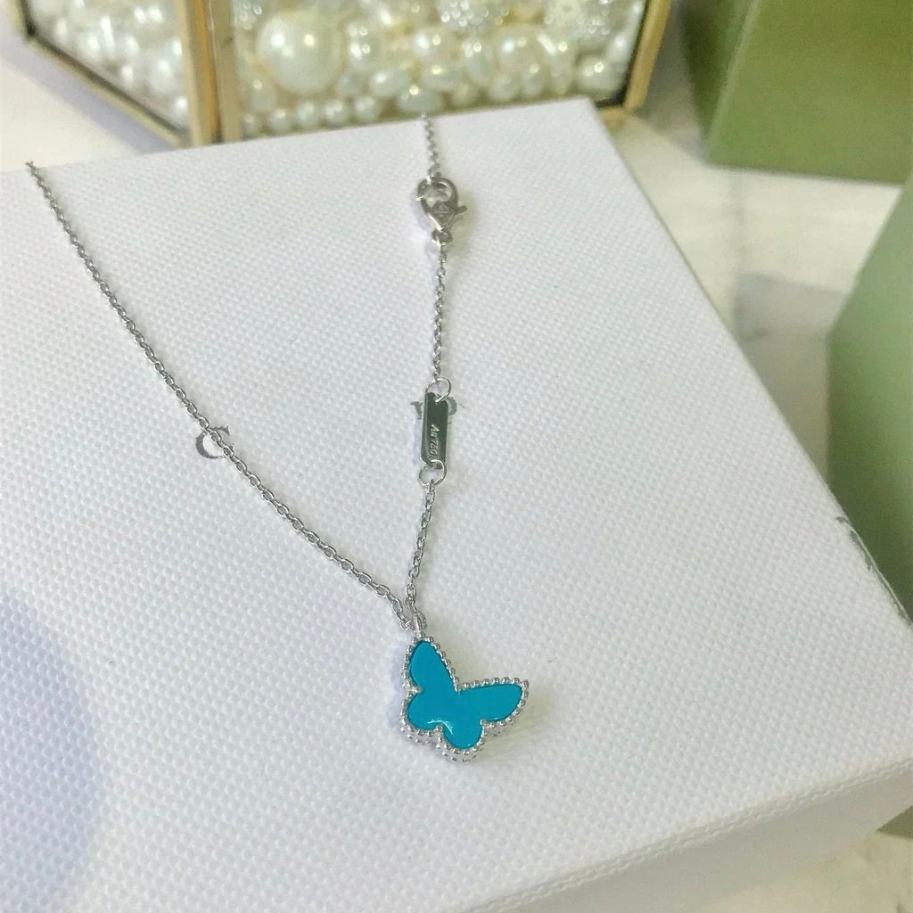 [Demi jewelry]BUTTERFLY TURQUOISE BUTTERFLY BRACELET SILVER