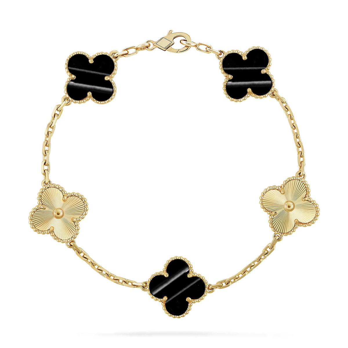 [Demi jewelry] CLOVER 5 MOTIF PULSAR STONE BRACELET COLLECTION