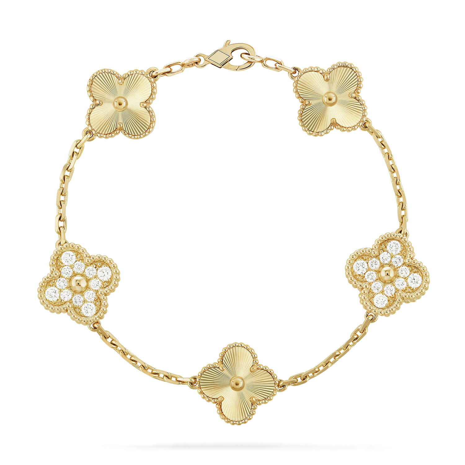 [Demi jewelry] CLOVER 5 MOTIF LASER BRACELET COLLECTION