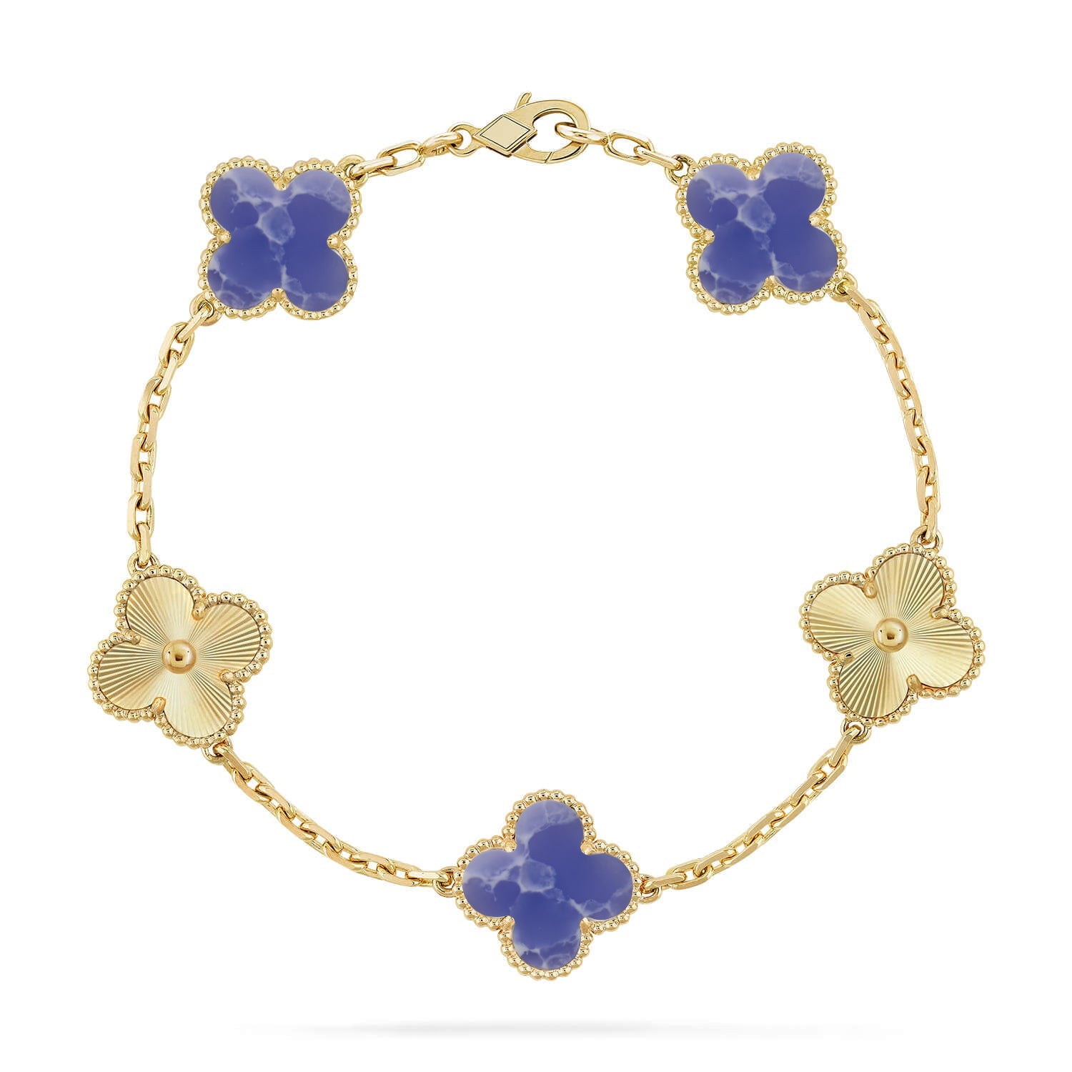 [Demi jewelry]CLOVER 5 MOTIF BLUE VEINS BRACELET COLLECTION
