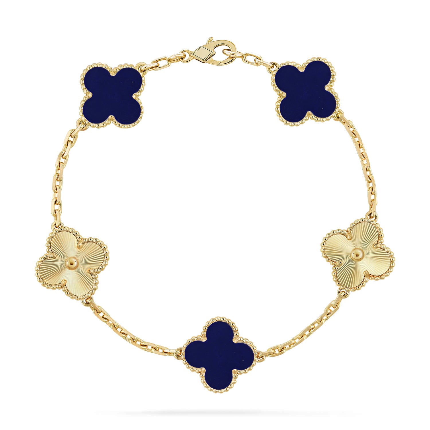 [Demi jewelry]CLOVER 5 MOTIF LAPIS LAZULI BRACELET COLLECTION