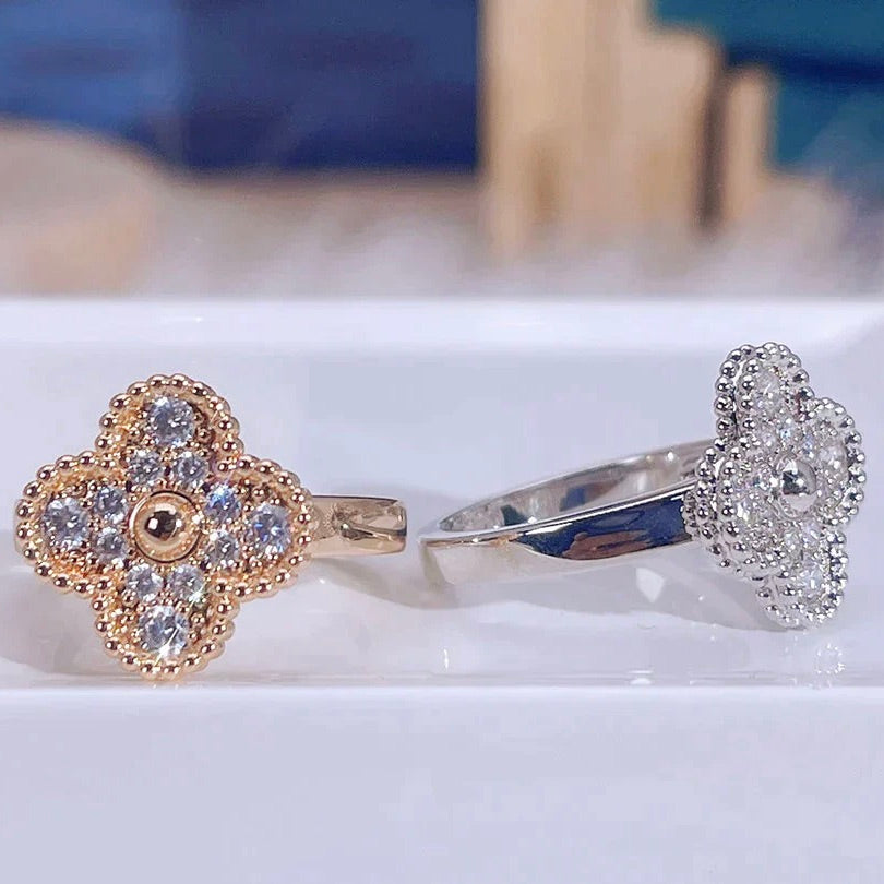 [Demi jewelry]CLOVER DIAMOND RING