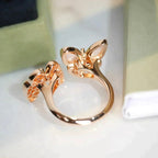 [Demi jewelry]TWIN BUTTERFLY DIAMOND MOP RING