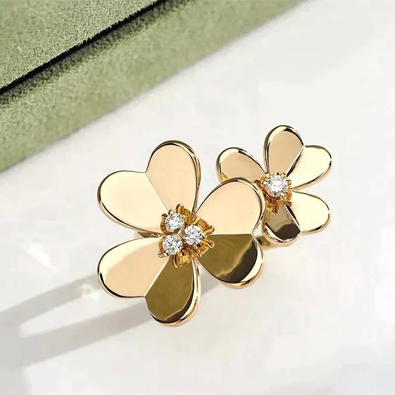 [Demi jewelry]CLOVER COMOS GOLD DIAMOND RING
