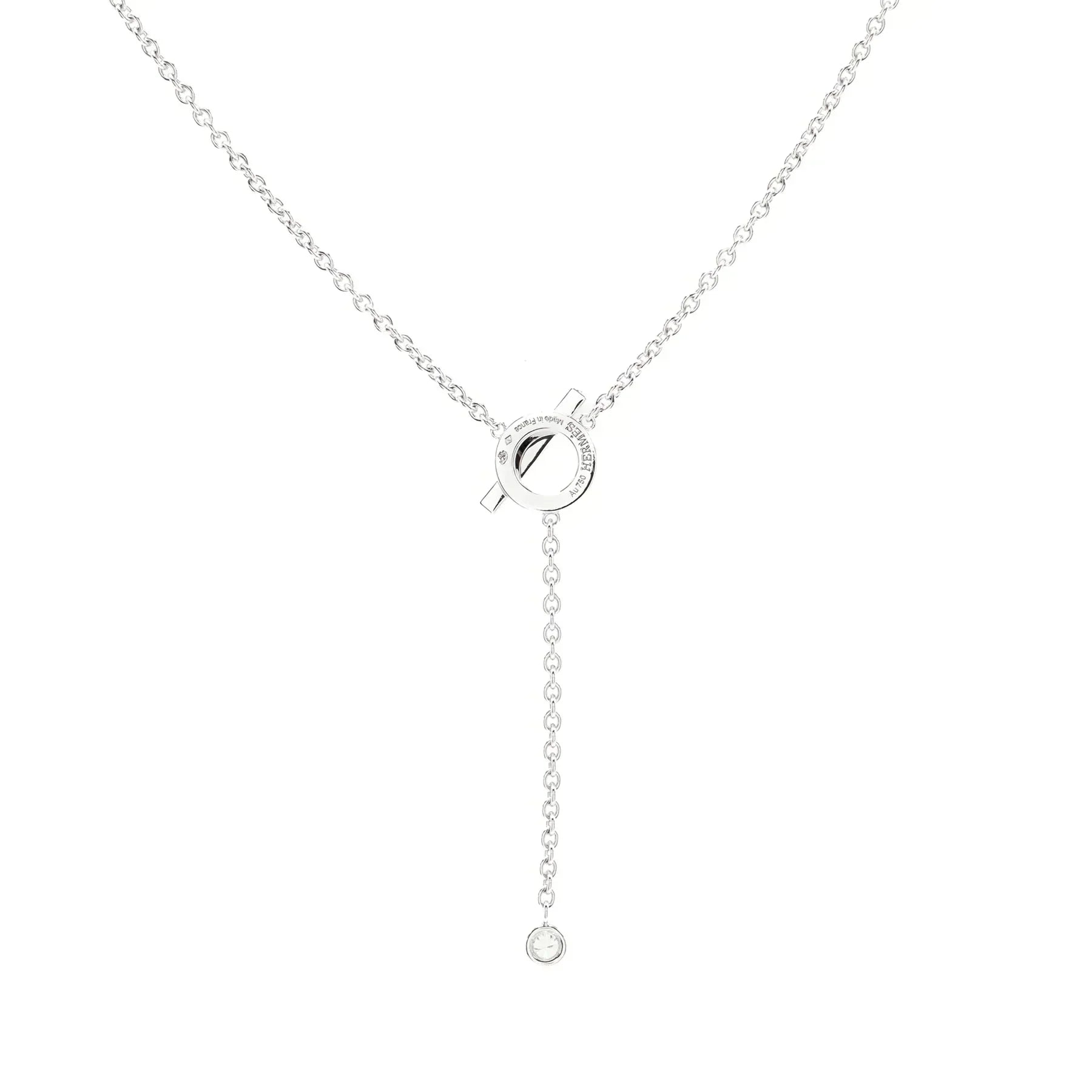 [Demi jewelry]FINESSE SILVER DIAMOND NECKLACE