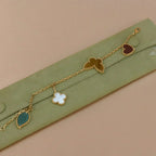 [Demi jewelry]LUCKY SPRING 5 MOTIF GOLD BRACELET