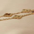 [Demi jewelry] CLOVER 5 MOTIF RED CORNELIAN BRACELET COLLECTION