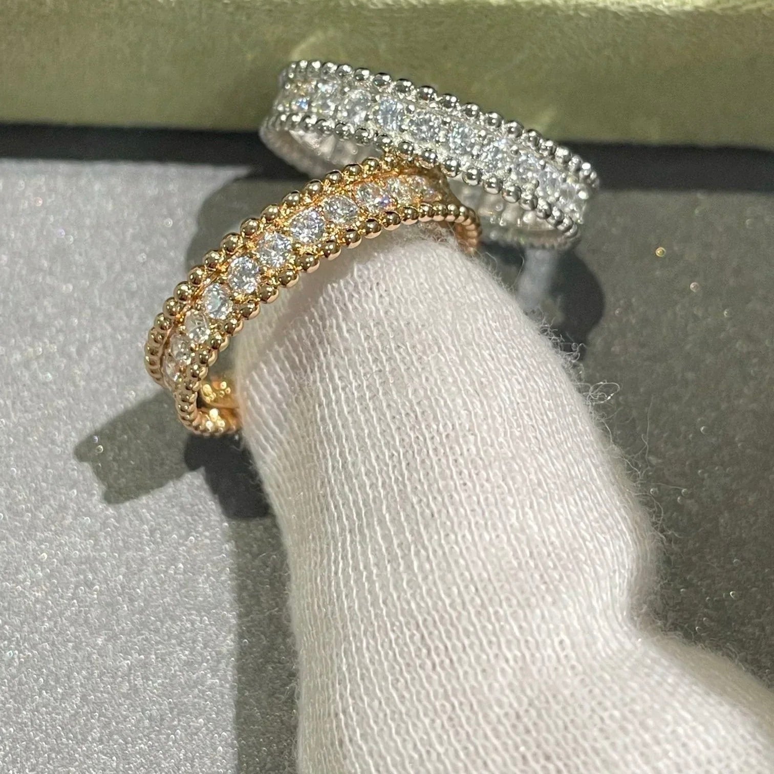 [Demi jewelry]PERLEE DIAMOND ROSE GOLD RING