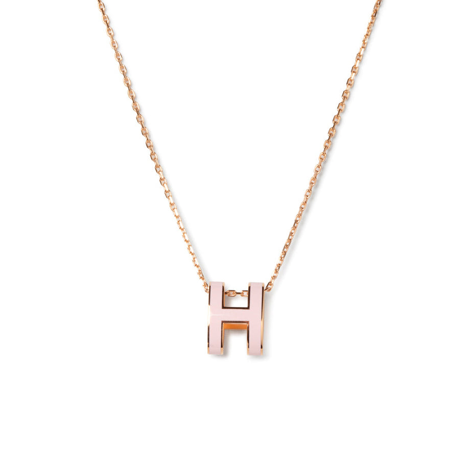 [Demi jewelry]POP H PEDANT PINK GOLD