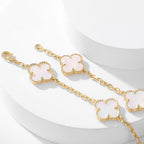 [Demi jewelry]CLOVER 10 MOTIFS WHITE MOTHER OF PEARL NECKLACE