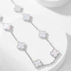 [Demi jewelry]CLOVER 10 MOTIFS WHITE MOTHER OF PEARL NECKLACE