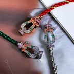 [Demi jewelry]FORCE LARGE HORSESHOE  COLORED DIAMOND BRACELET ROSE GOLD