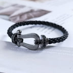 [Demi jewelry]FORCE LARGE SERIES HORSESHOE BLACK SAMURAI BRACELET