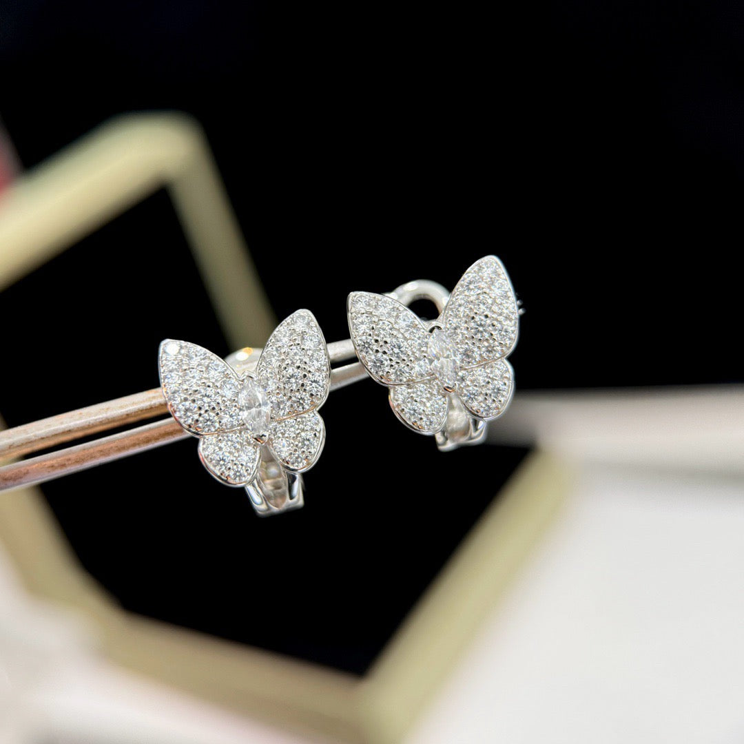 [Demi jewelry]BUTTERFLY ALL DIAMOND EARRINGS