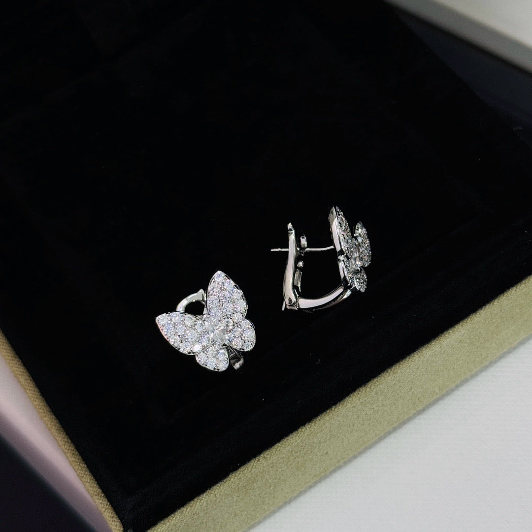 [Demi jewelry]BUTTERFLY ALL DIAMOND EARRINGS