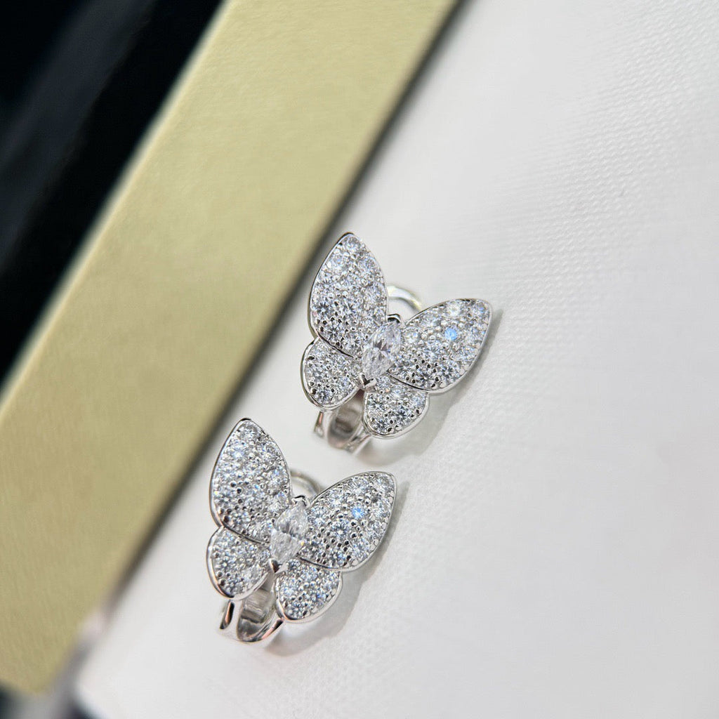 [Demi jewelry]BUTTERFLY ALL DIAMOND EARRINGS