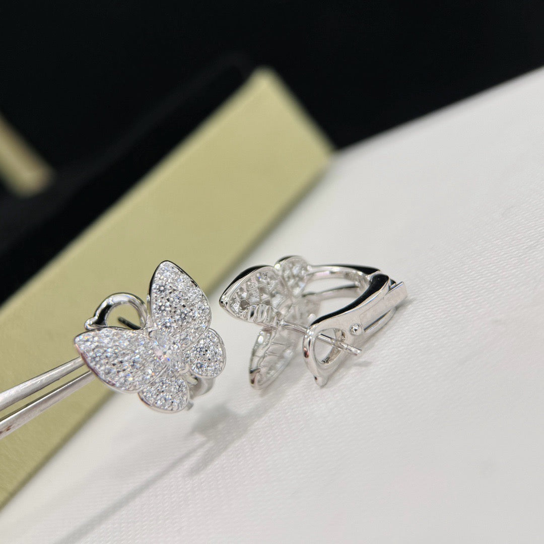 [Demi jewelry]BUTTERFLY ALL DIAMOND EARRINGS