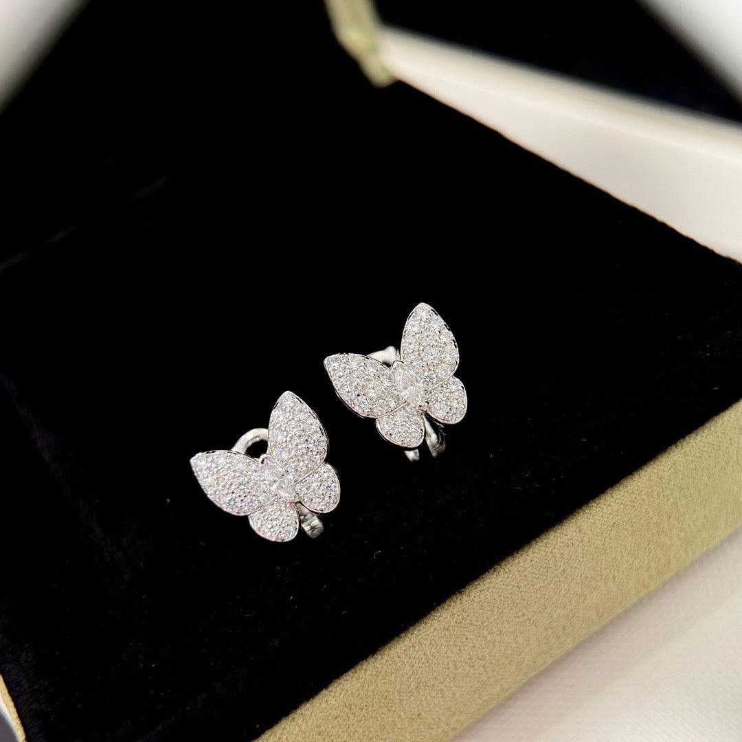 [Demi jewelry]BUTTERFLY ALL DIAMOND EARRINGS