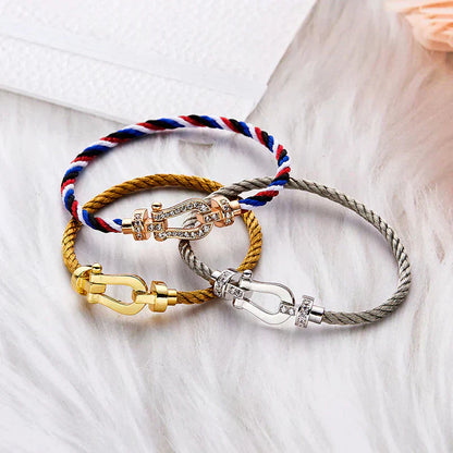 [Mystic]FORCE LARGE HORSESHOE NO DIAMOND BRACELET GOLD