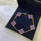 [Demi jewelry] CLOVER 5 MOTIF VIOLET BRACELET COLLECTION-new