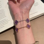 [Demi jewelry] CLOVER 5 MOTIF VIOLET BRACELET COLLECTION