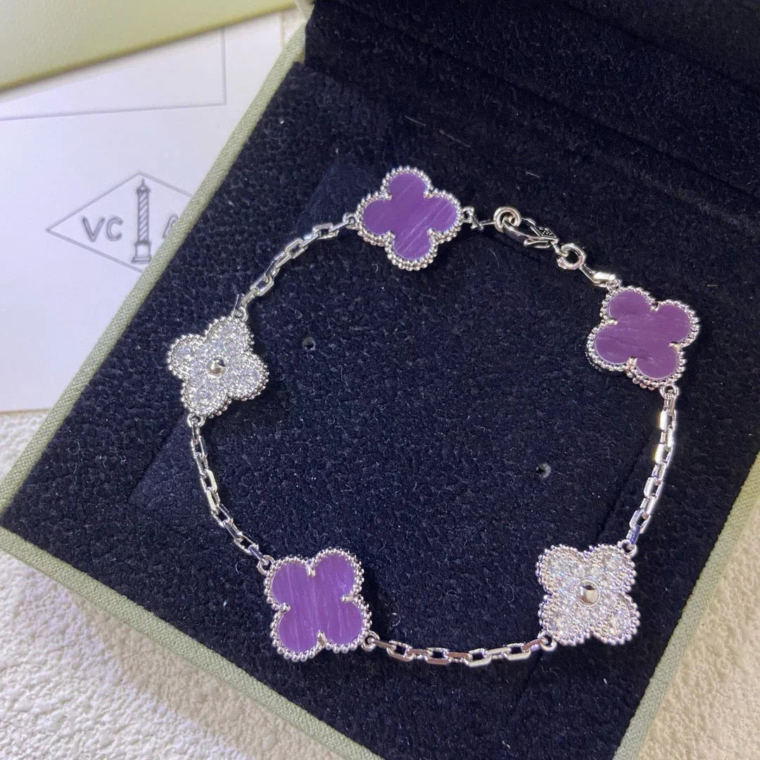 [Mystic] CLOVER 5 MOTIF VIOLET BRACELET COLLECTION
