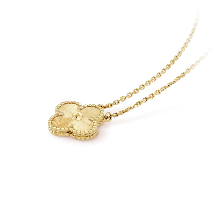 [Demi jewelry]CLOVER 15MM LASER NECKLACE