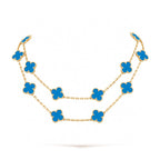 [Demi jewelry]CLOVER 20 MOTIFS TURQUOISE GOLD