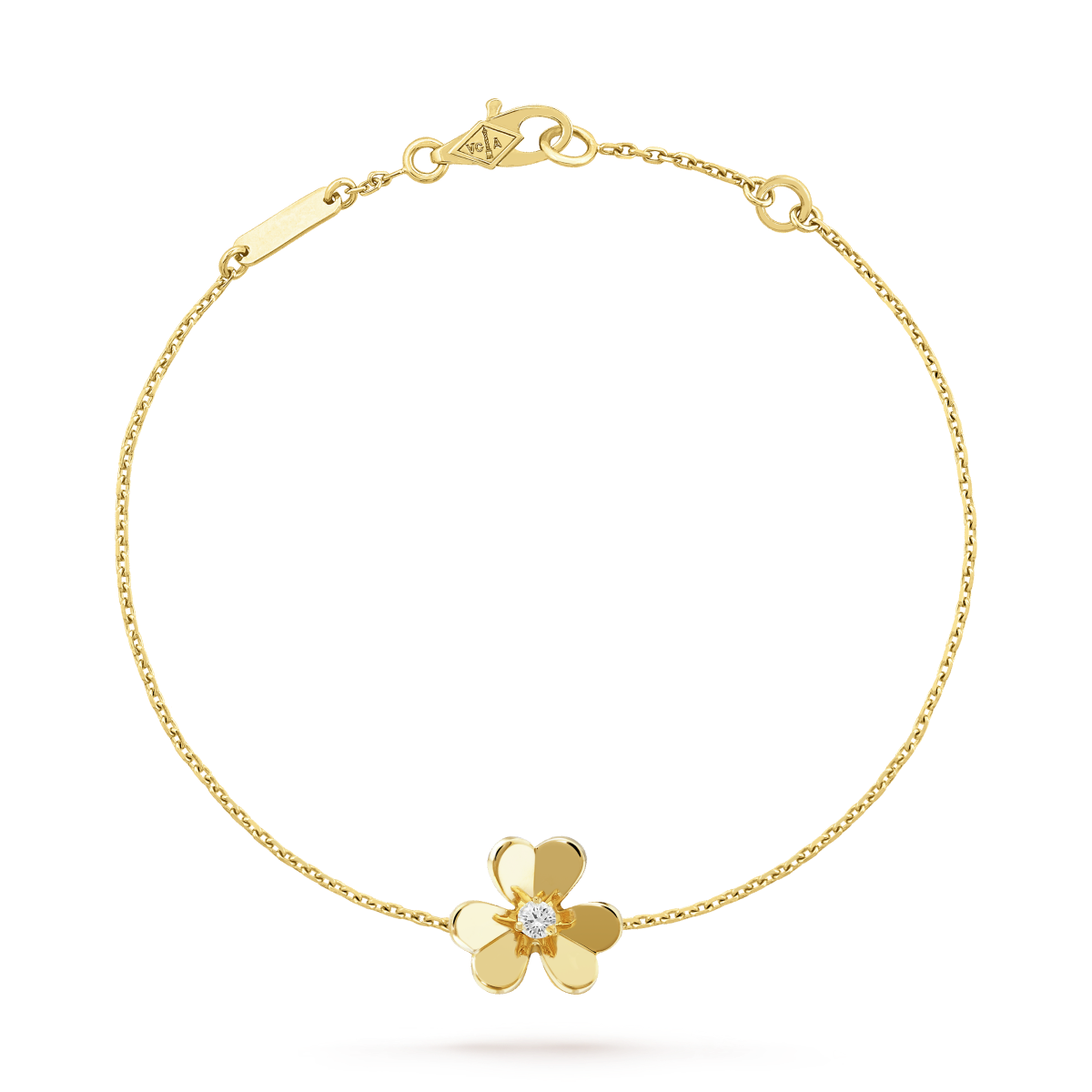 [Demi jewelry]FRIVOLE GOLD FLOWER PINK MALACHITE BRACELET