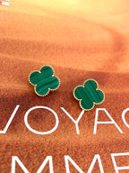 [Demi Jewelry] CLOVER LARGE (20mm) 1 MOTIFS GREENER MOP STUD EARRINGS