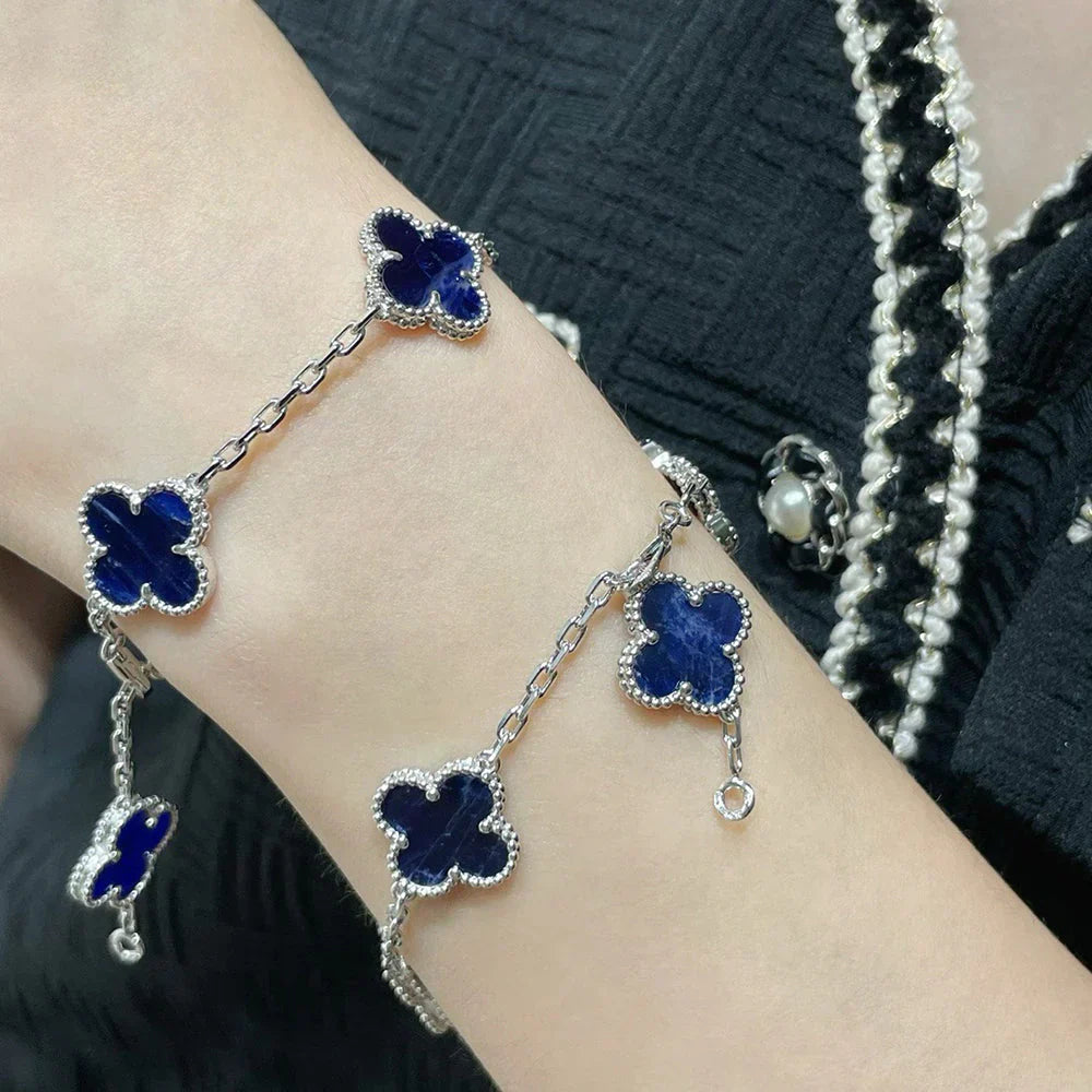 [Demi jewelry]CLOVER 5 MOTIF PIETERSITE BRACELET COLLECTION-new