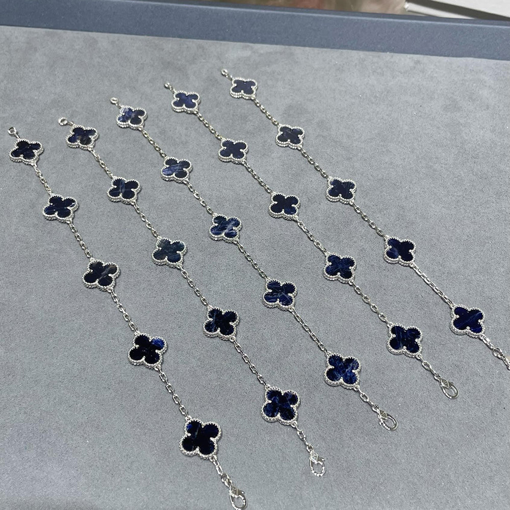 [Demi jewelry]CLOVER 5 MOTIF PIETERSITE BRACELET COLLECTION-new