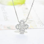 [Demi jewelry]LOOP NECKLACE FULL MOTIF DIAMOND 16MM MULTIPLE COLORS