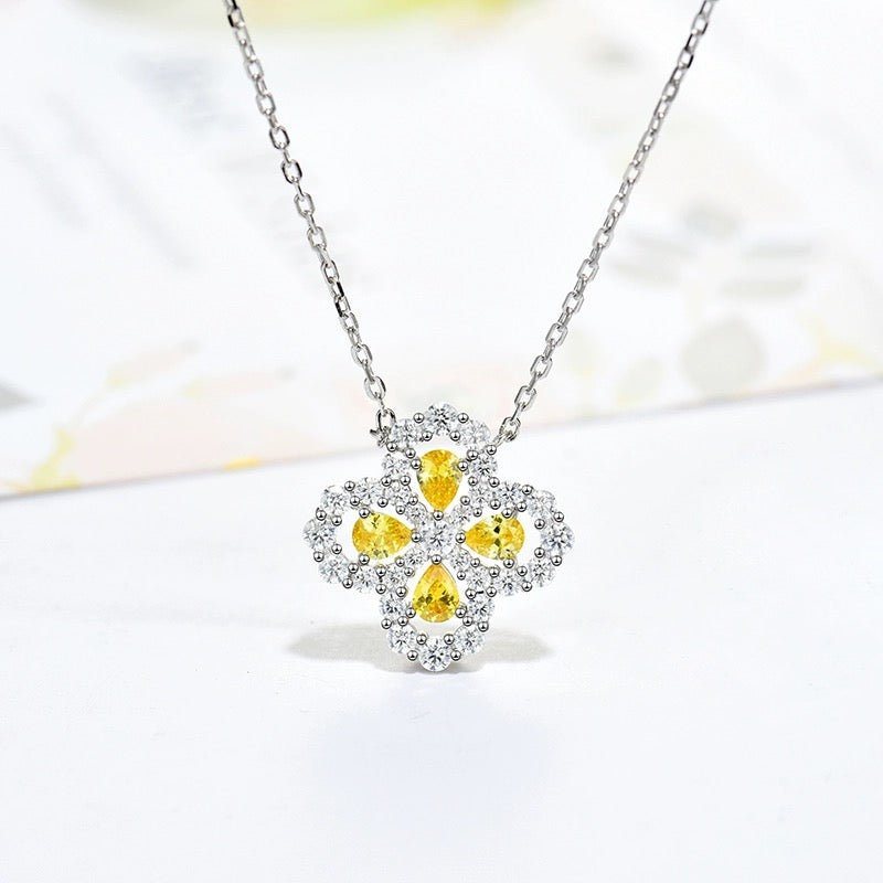 [Demi jewelry]LOOP NECKLACE FULL MOTIF DIAMOND 16MM MULTIPLE COLORS