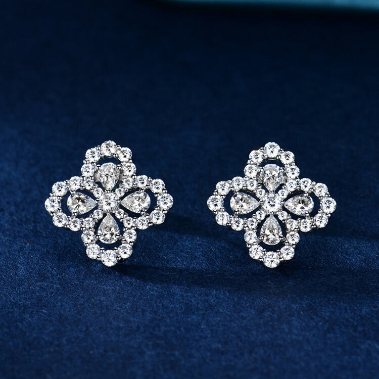 [Demi jewelry]LOOP EARRINGS FULL MOTIF DIAMOND 16MM