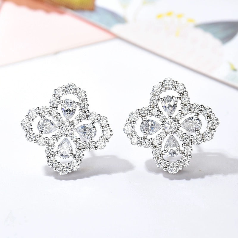 [Demi jewelry]LOOP EARRINGS FULL MOTIF DIAMOND 16MM