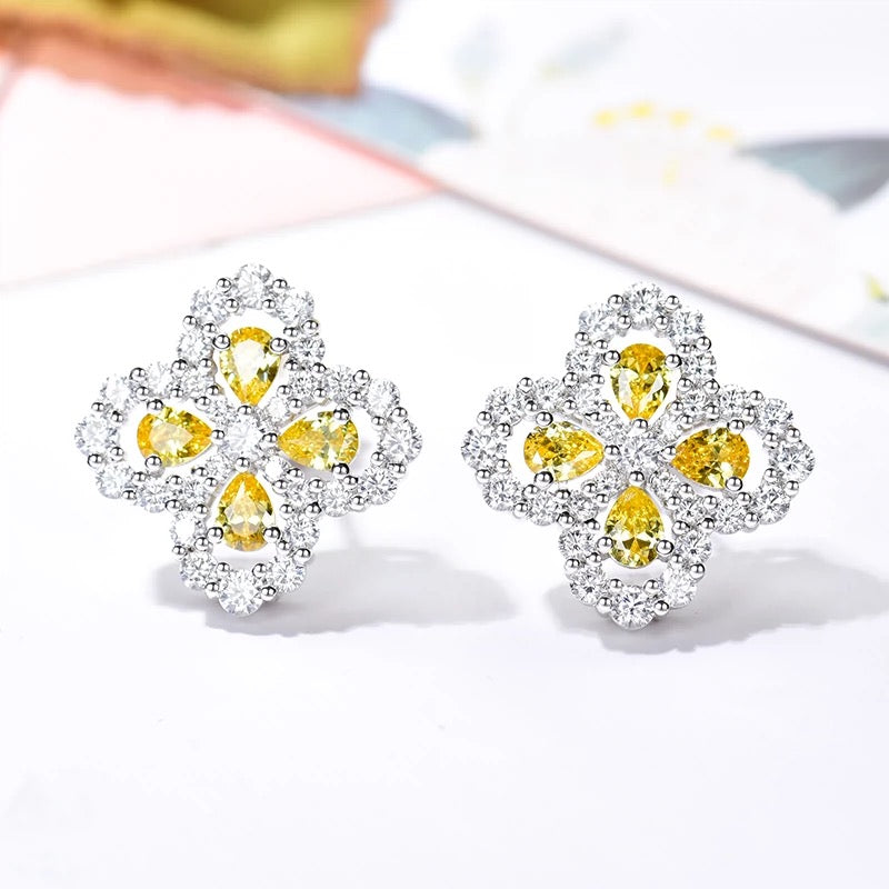 [Mystic]LOOP EARRINGS FULL MOTIF DIAMOND 16MM