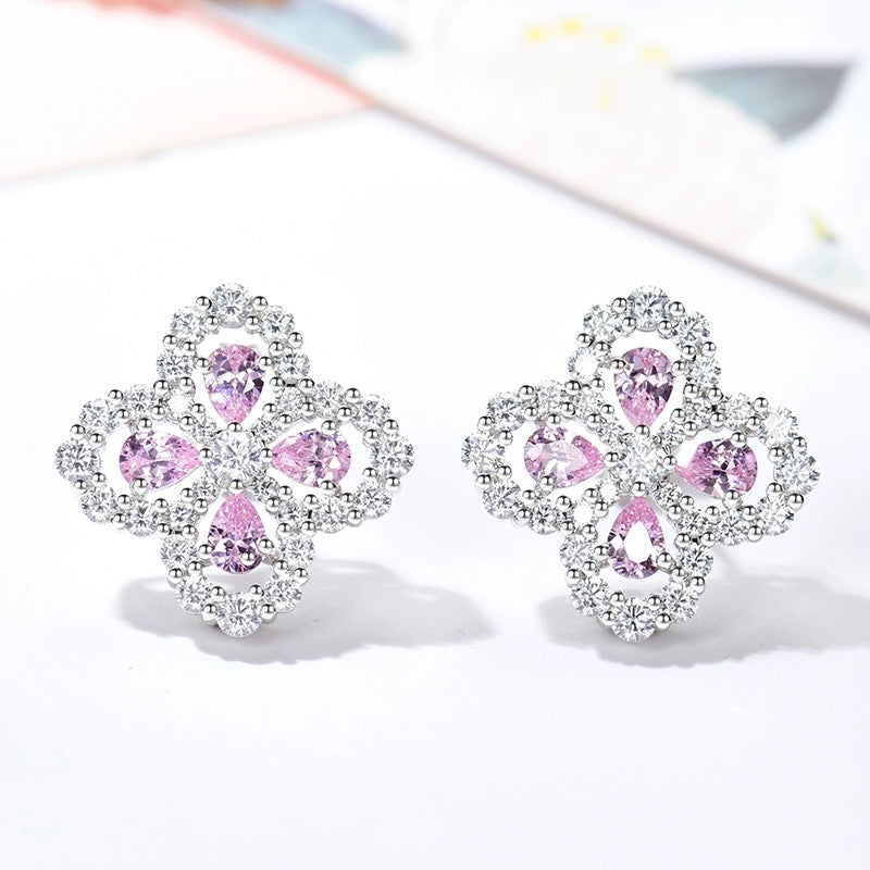[Demi jewelry]LOOP EARRINGS FULL MOTIF DIAMOND 16MM