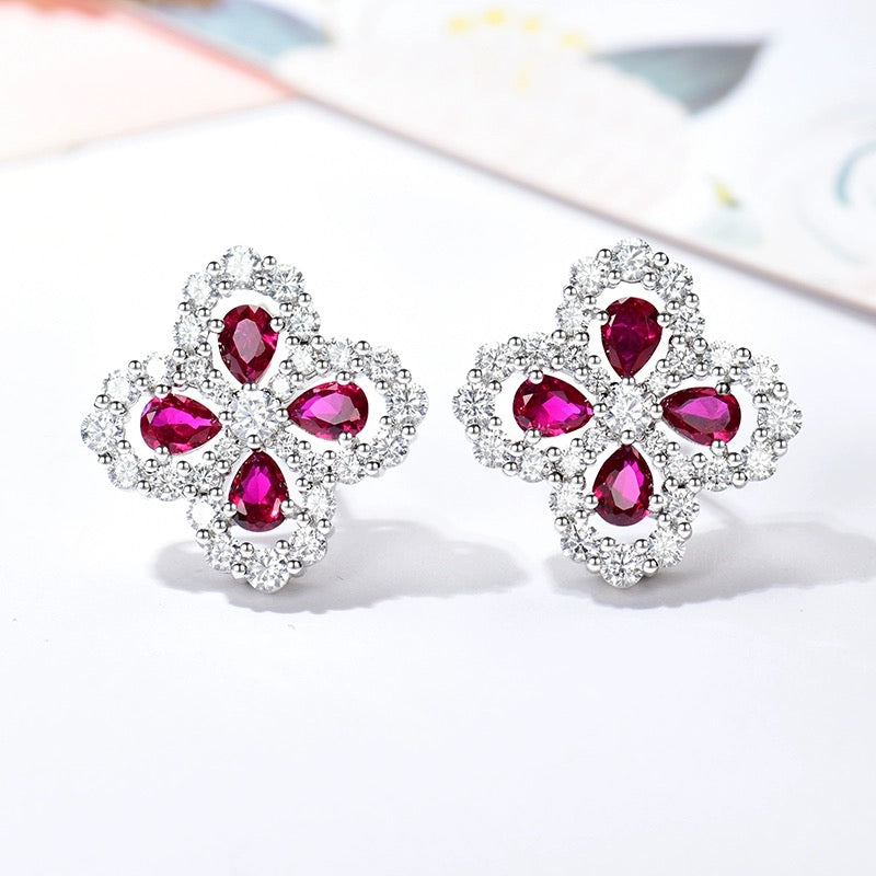 [Demi jewelry]LOOP EARRINGS FULL MOTIF DIAMOND 16MM