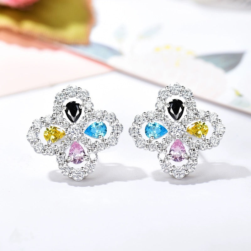 [Demi jewelry]LOOP EARRINGS FULL MOTIF DIAMOND 16MM